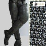 Chainmail Chausses 9MM Flat Ring with solid rings