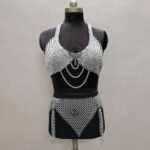 Chainmail Top with Skirt Set
