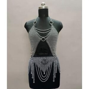 Chainmail Top with Skirt Set
