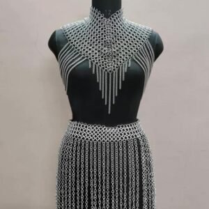 Chainmail Top With Skirt Set