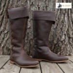 Medieval Long Boots Side Laces