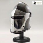 Medieval Barbuta Helmet 1.2MM Steel Black