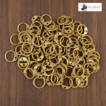 Brass Chainmail Round Rings with Round Riveted Loose Rings 6mm, 8mm or 9mm tools free