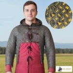 chainmail half hauberk 9mm flat ring riveted ms