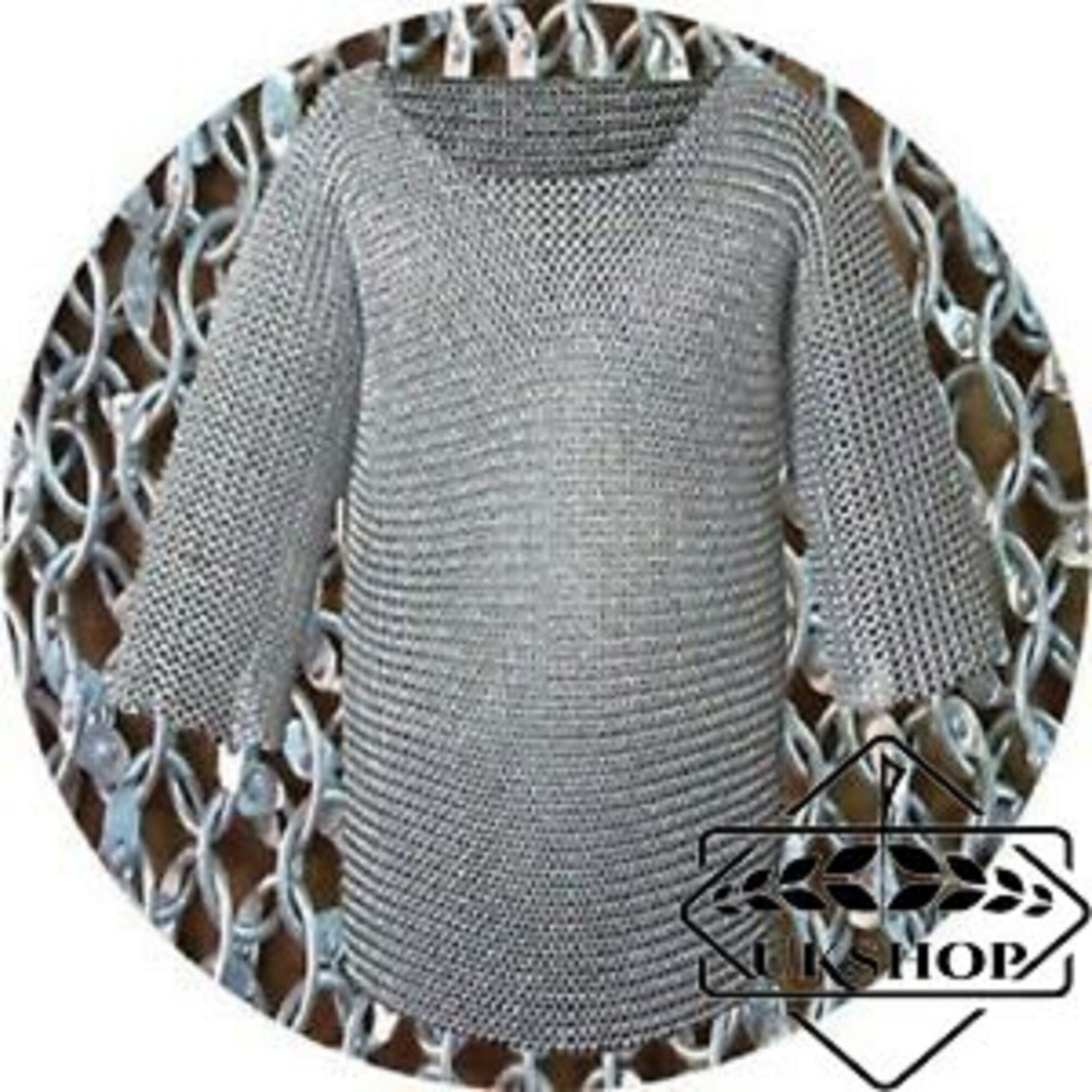 Chainmail hauberk 9mm round riveted every ring
