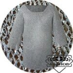 Chainmail shirt -10MM Every Ring Round Riveted Full Sleeves
