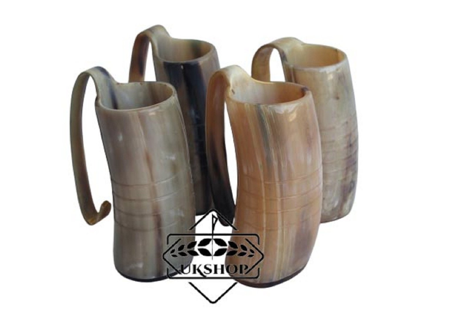 natural horn mug