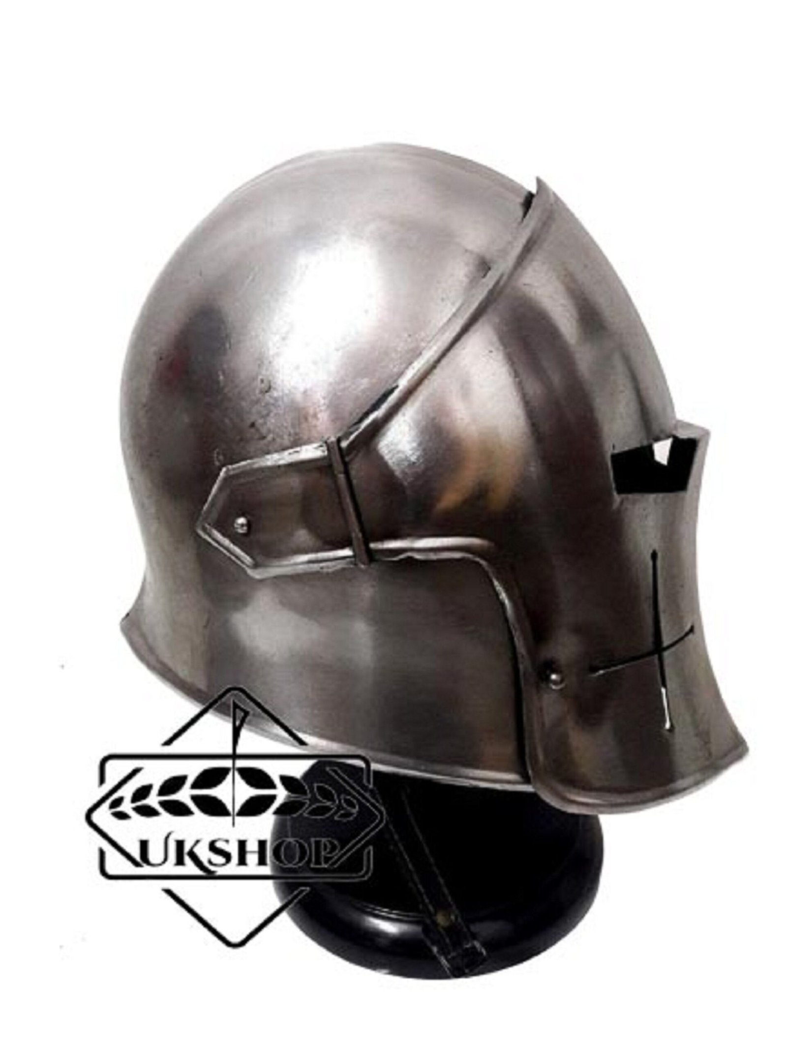 barbuta helmet silver
