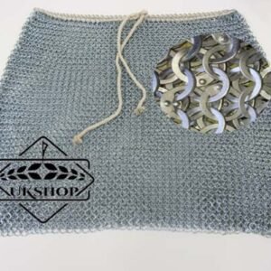 Chainmail Skirt, 9mm Flat Riveted with Solid rings Chainmail skirt, Thanksgiving gift