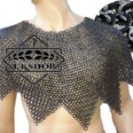 Chainmaile Avantail, 9mm Flat Riveted With Solid Rings Chainmail Avantail, Thanks giving gift