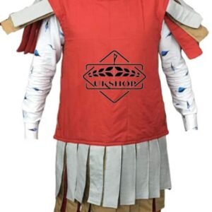 Roman Subarmalis Red with White Cotton Fabric