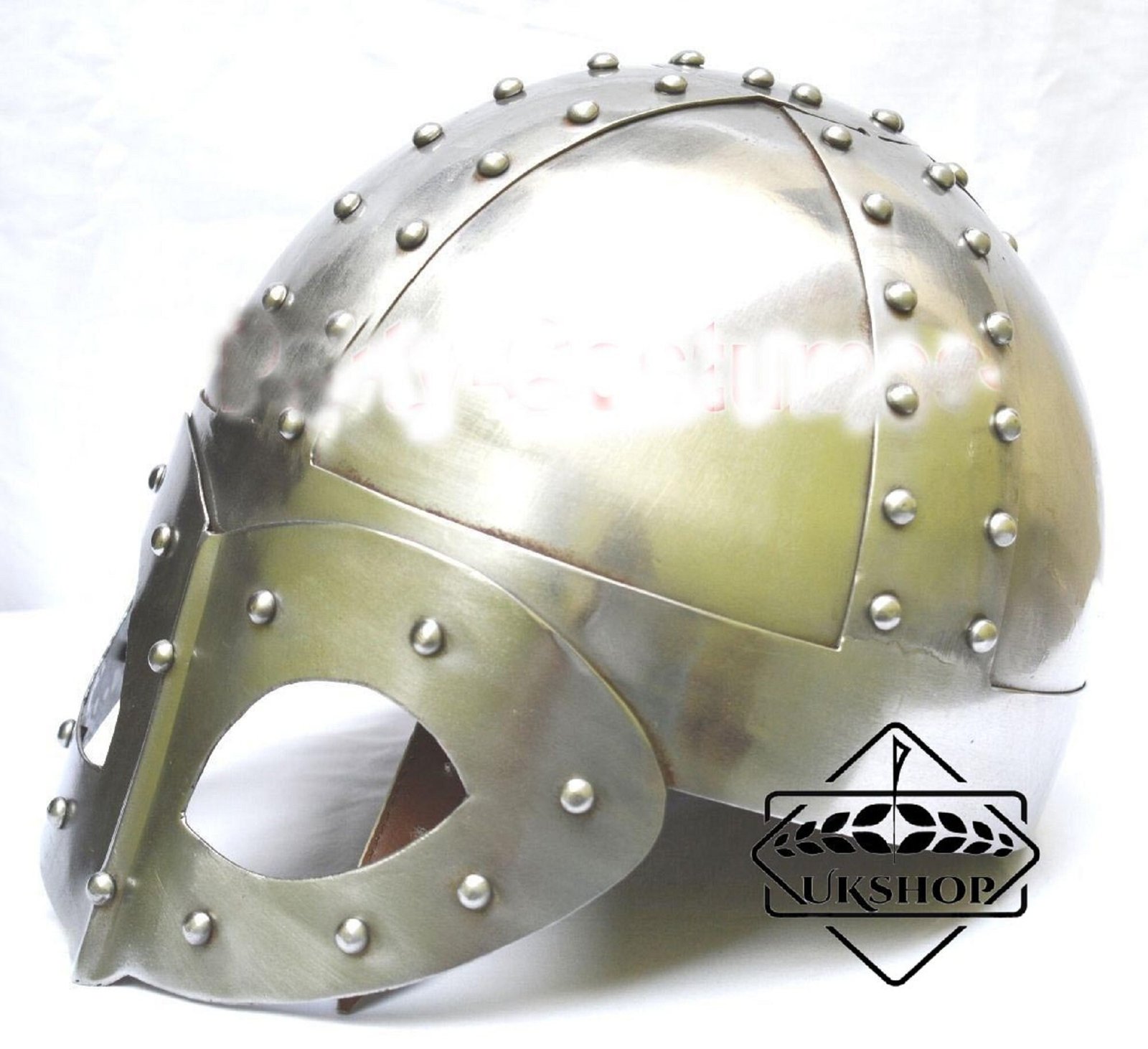 Viking Face Mask Helmet, FREE Liner & Chain For Man-Replica, Thanks giving gift