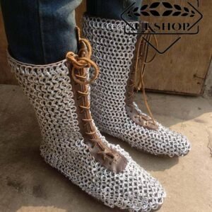 Chainmail Shoes, 9MM Flat Ring All Ring Dome Riveted