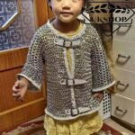Chainmail Shirt 3-5 yrs Kids 10mm Flat riveted with Solid Rings