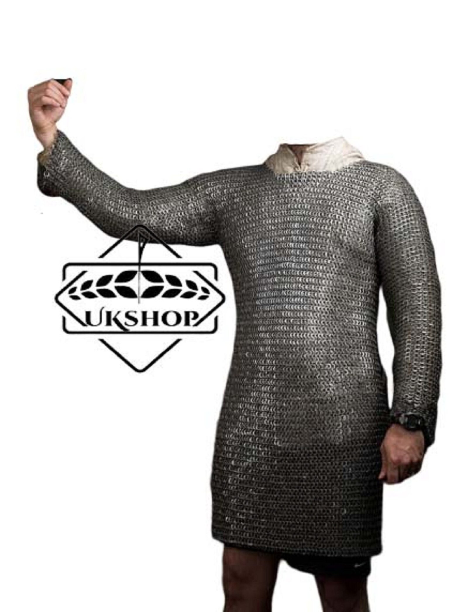 chainmail hauberk 8mm flat