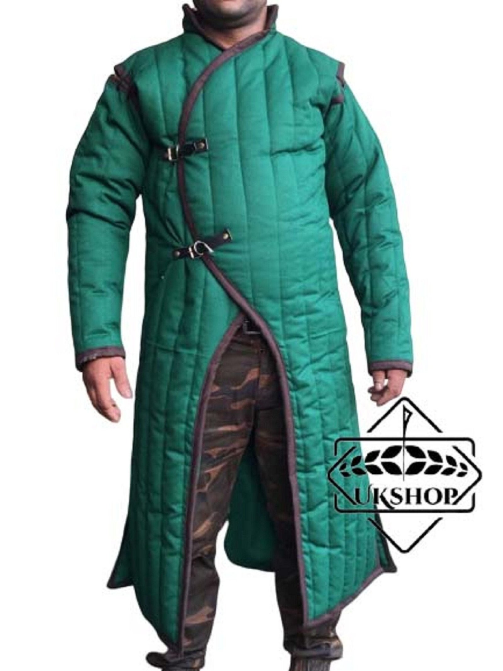 Medieval Green SCA Larp Gambeson Standard Sizes, Thanks giving gift