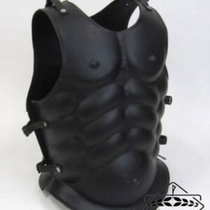 Leather Breast Plate Armor with Black finish