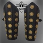Roman Leather Bracers with Brass Accents "Cassius"; Brass Accented Roman Inspired Bracers| Leather Arm Guard | Thanks giving gift