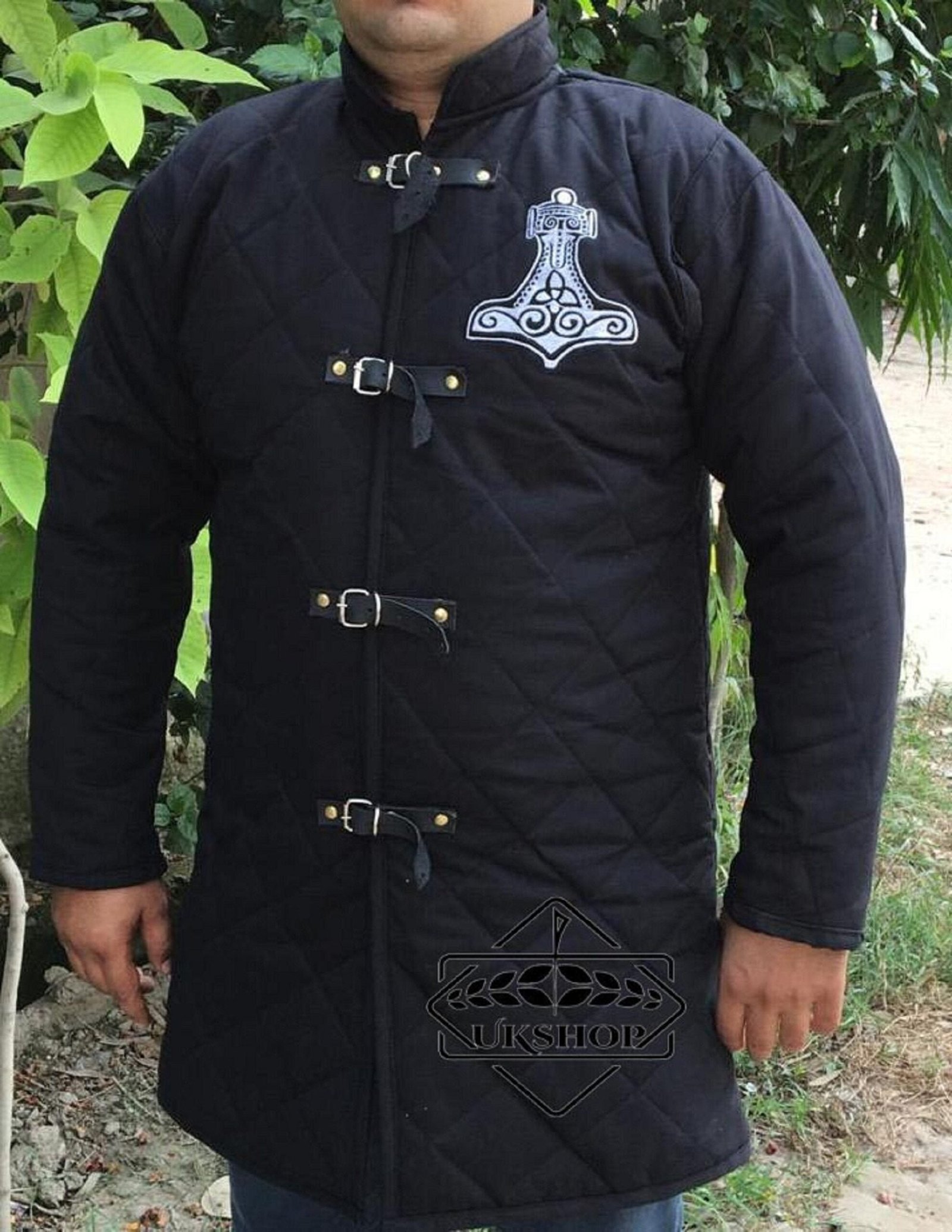 Medieval Gambeson with Thor Hummer Design