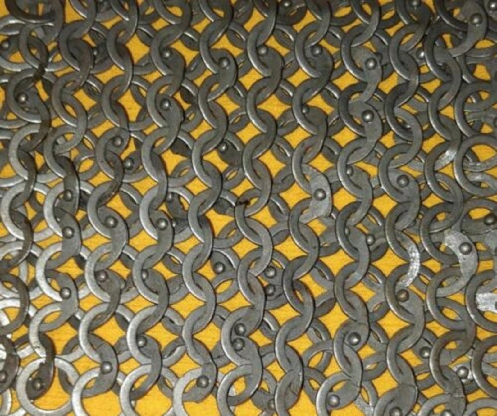 chainmail half hauberk 9mm flat ring riveted ms