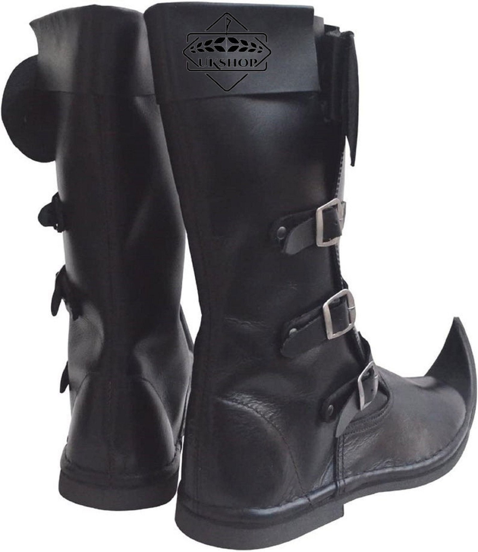 leather boots three buckle 1