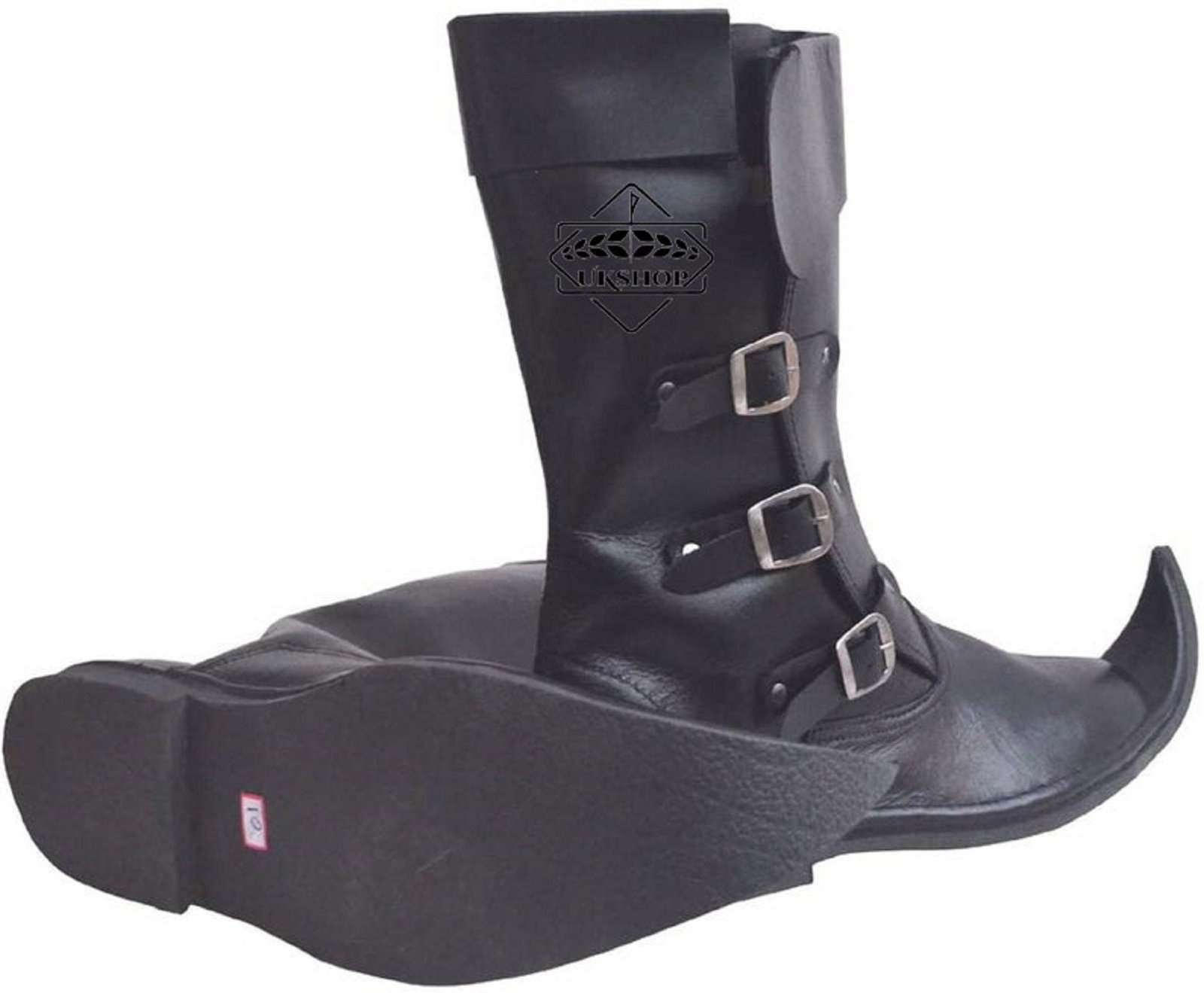 leather boots three buckle 1
