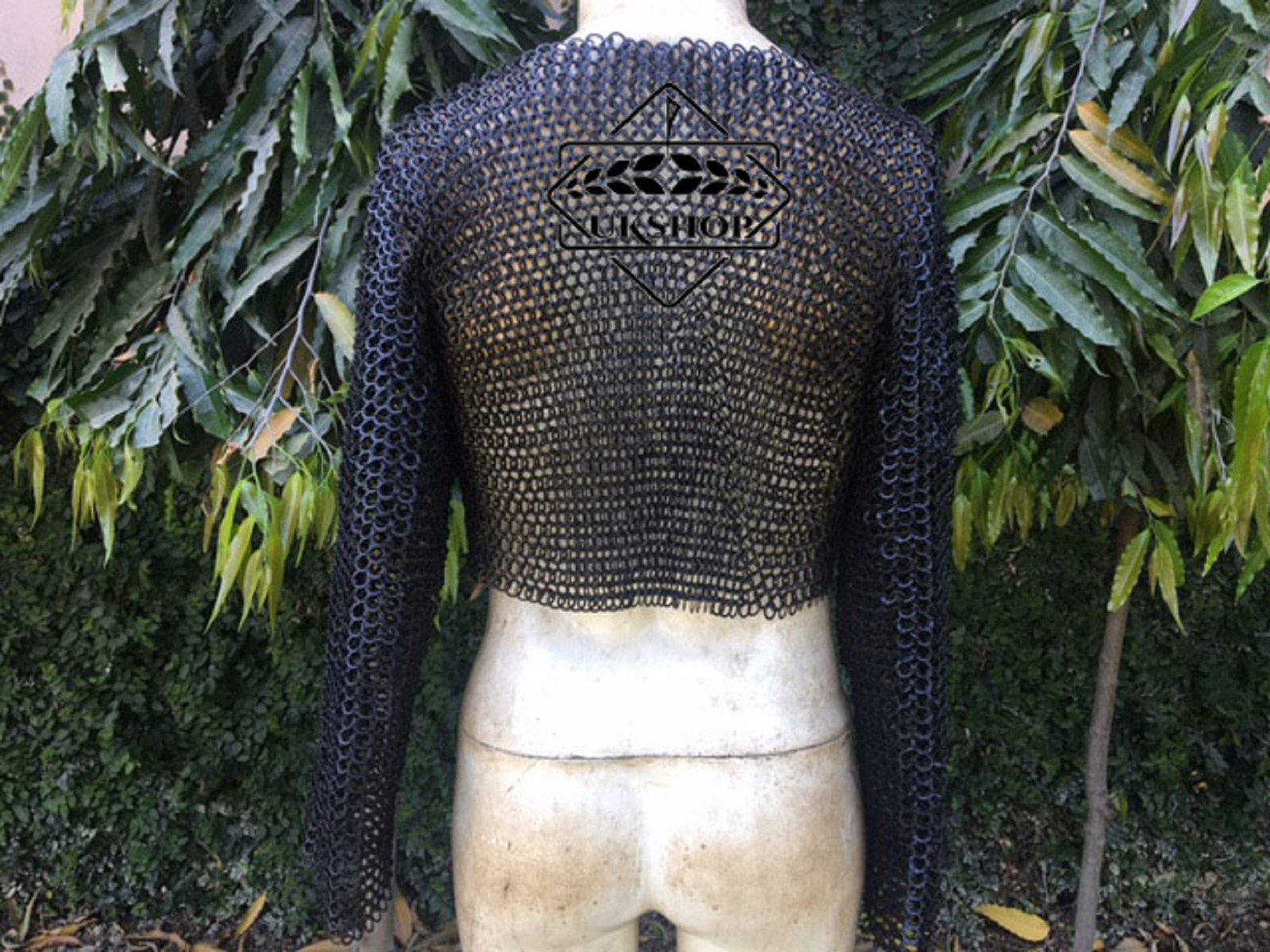 Chainmail half Hauberk 9MM flat riveted