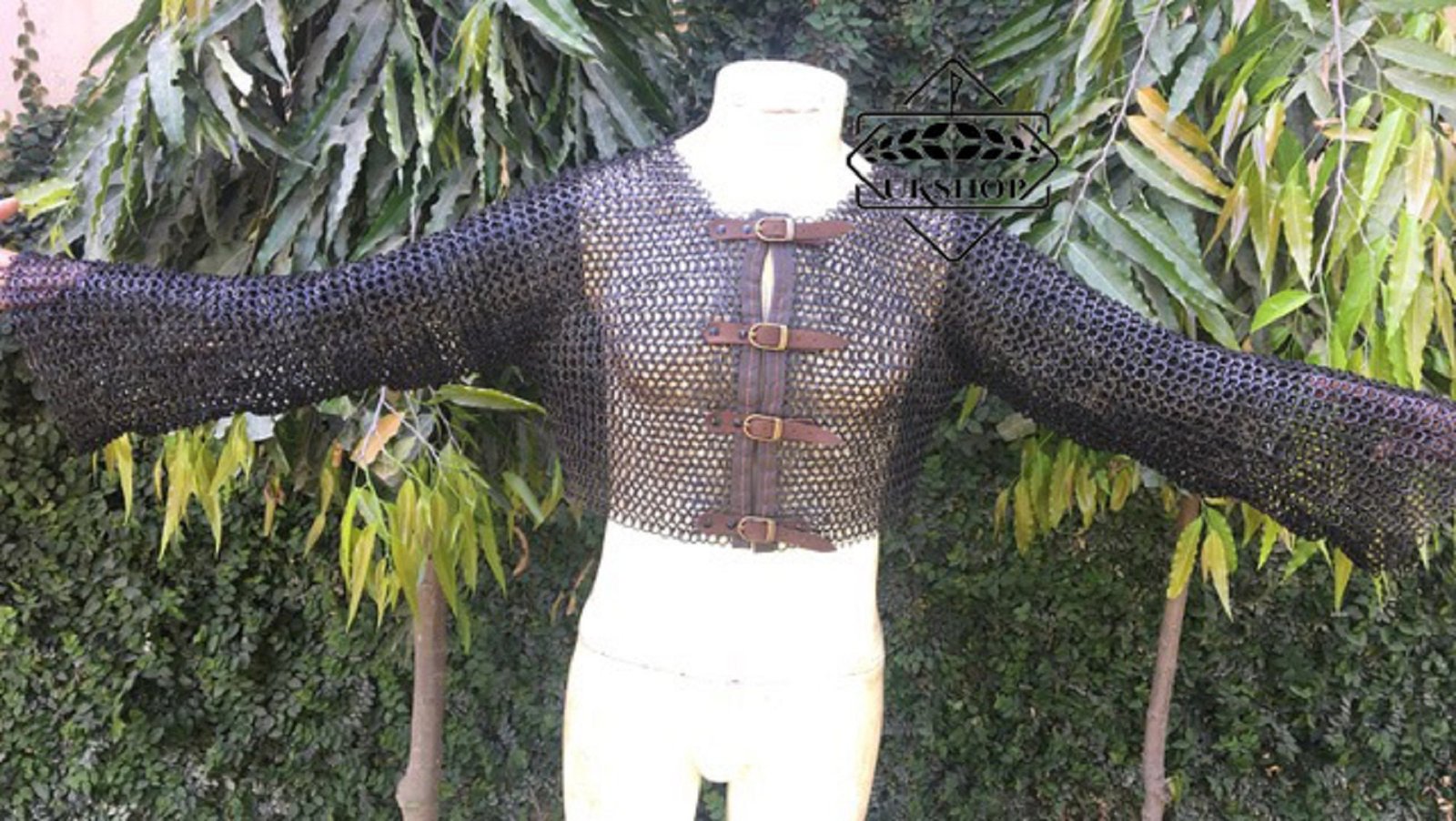 Chainmail half Hauberk 9MM flat riveted