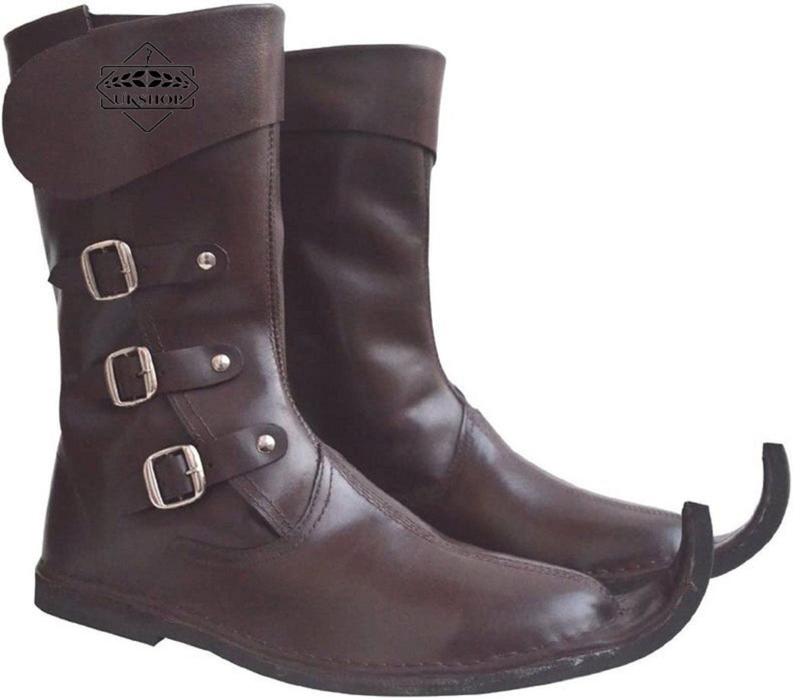 leather boots three buckle 1