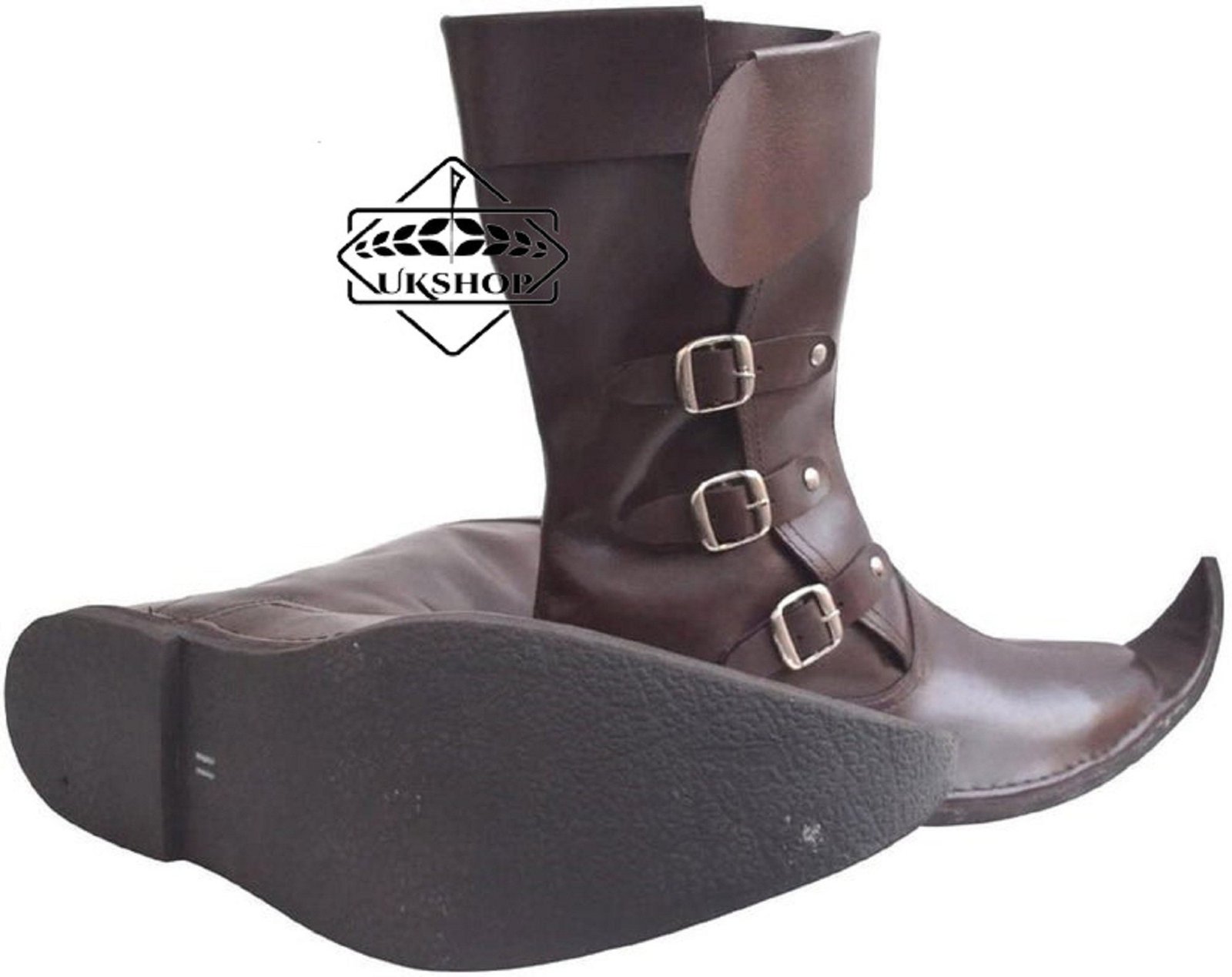 leather boots three buckle 1