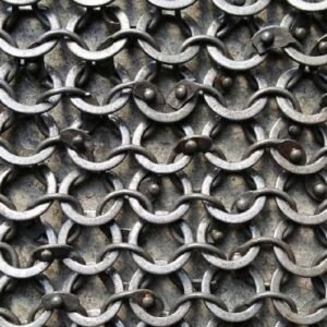 Chainmail Sheet, 9mm Round Ring Alt Solid Ring Riveted sheet, Easter