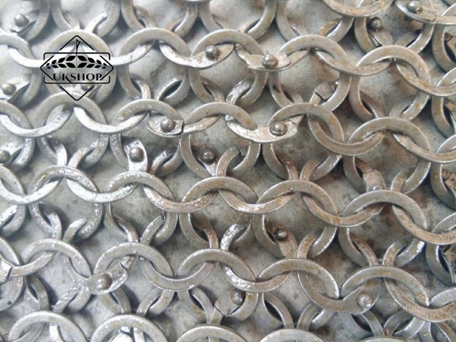 chainmail hauberk with buckle clouser
