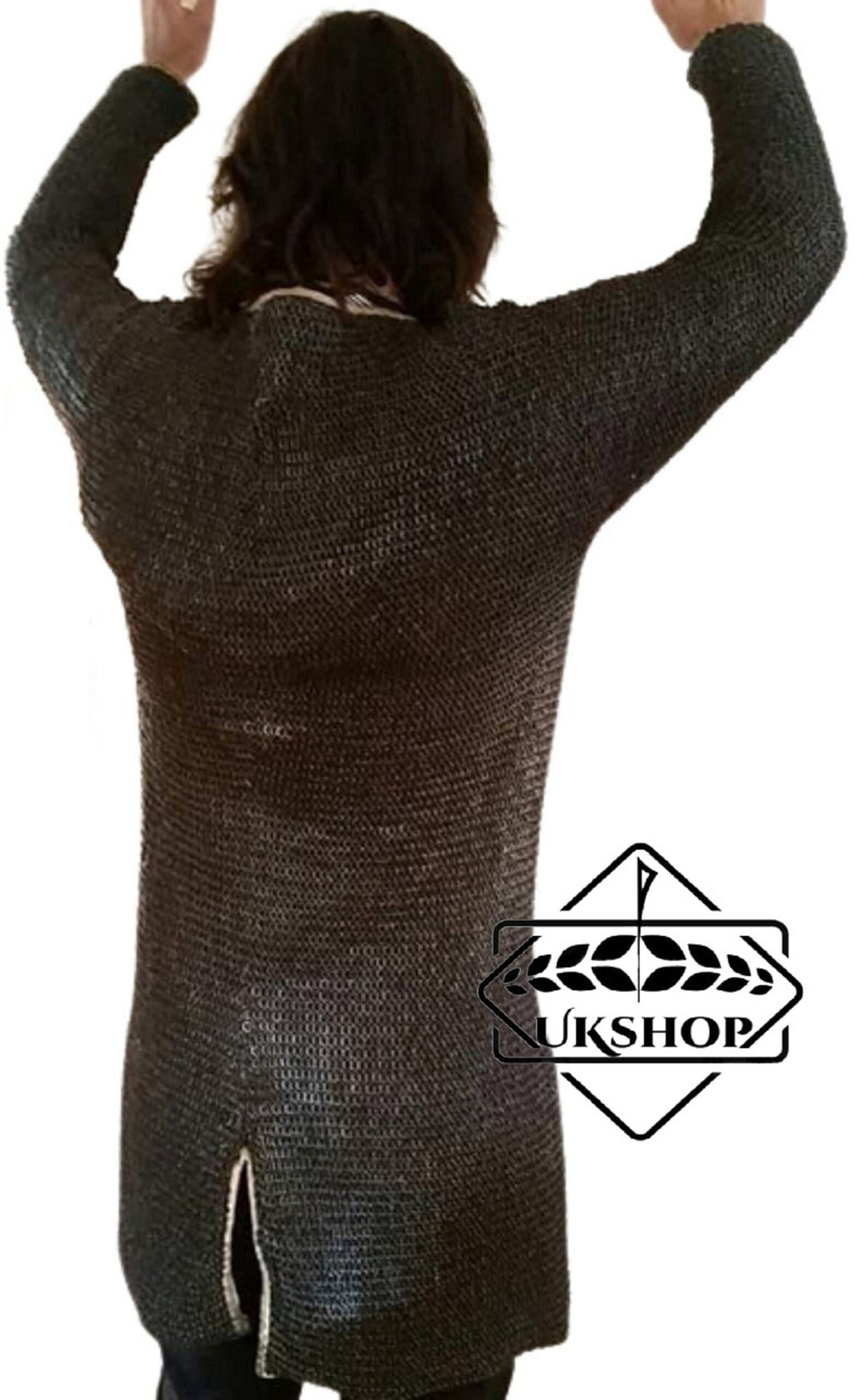 chainmail hauberk with buckle clouser