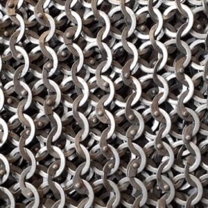 Chainmail Sheet, 9mm Flat Ring Alt Solid Ring Riveted sheet, Thanks giving gift