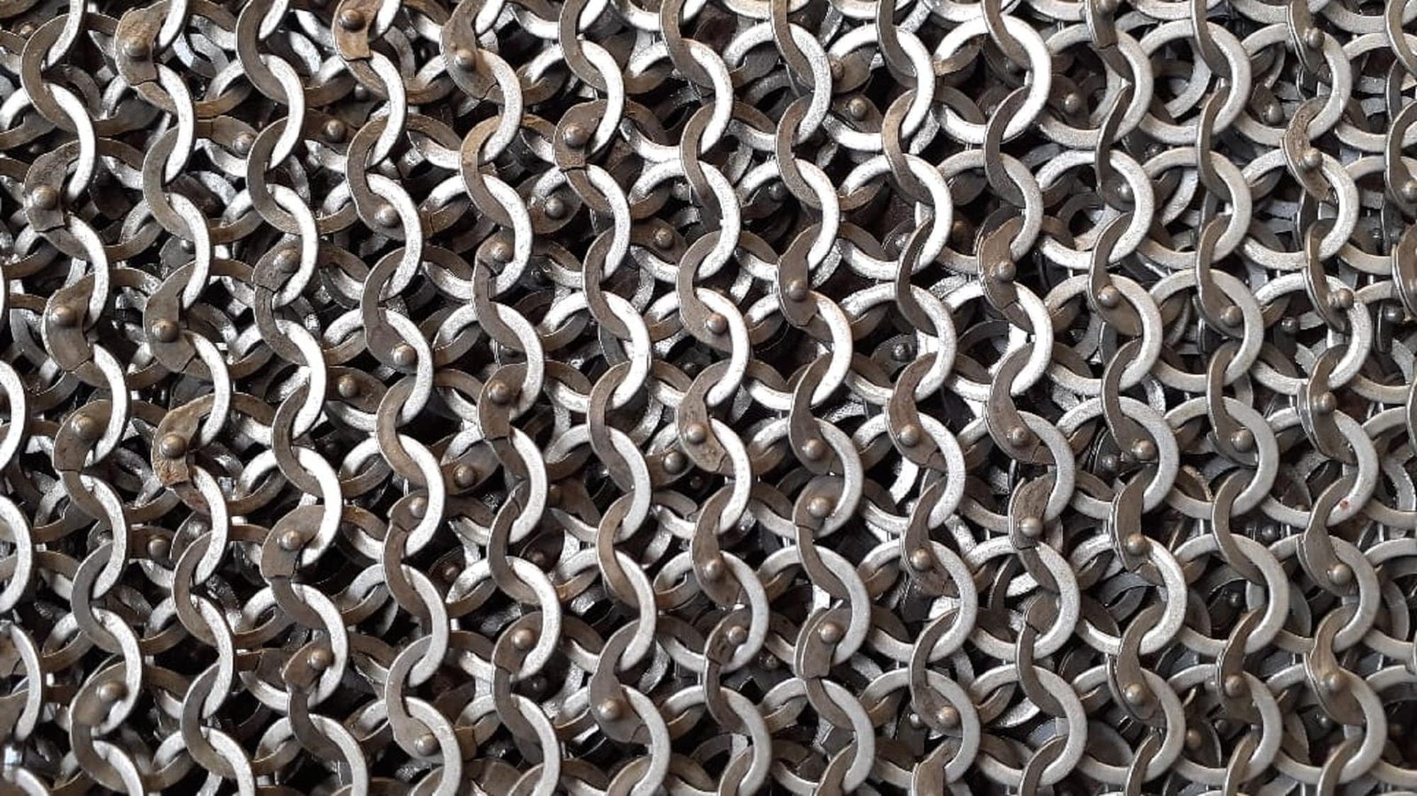 Chainmail Sheet, 9mm Flat Ring Alt Solid Ring Riveted sheet, Thanks giving gift