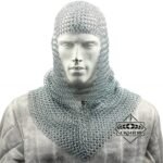 Butted Chainmail Coif 10 MM - 16 Gauge V Neck