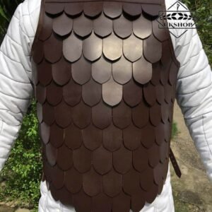 Scale Armor with Leather | Medieval Leather armor | Leather Scale Armor Set for battle, Leather scale armor, Thanks giving gift