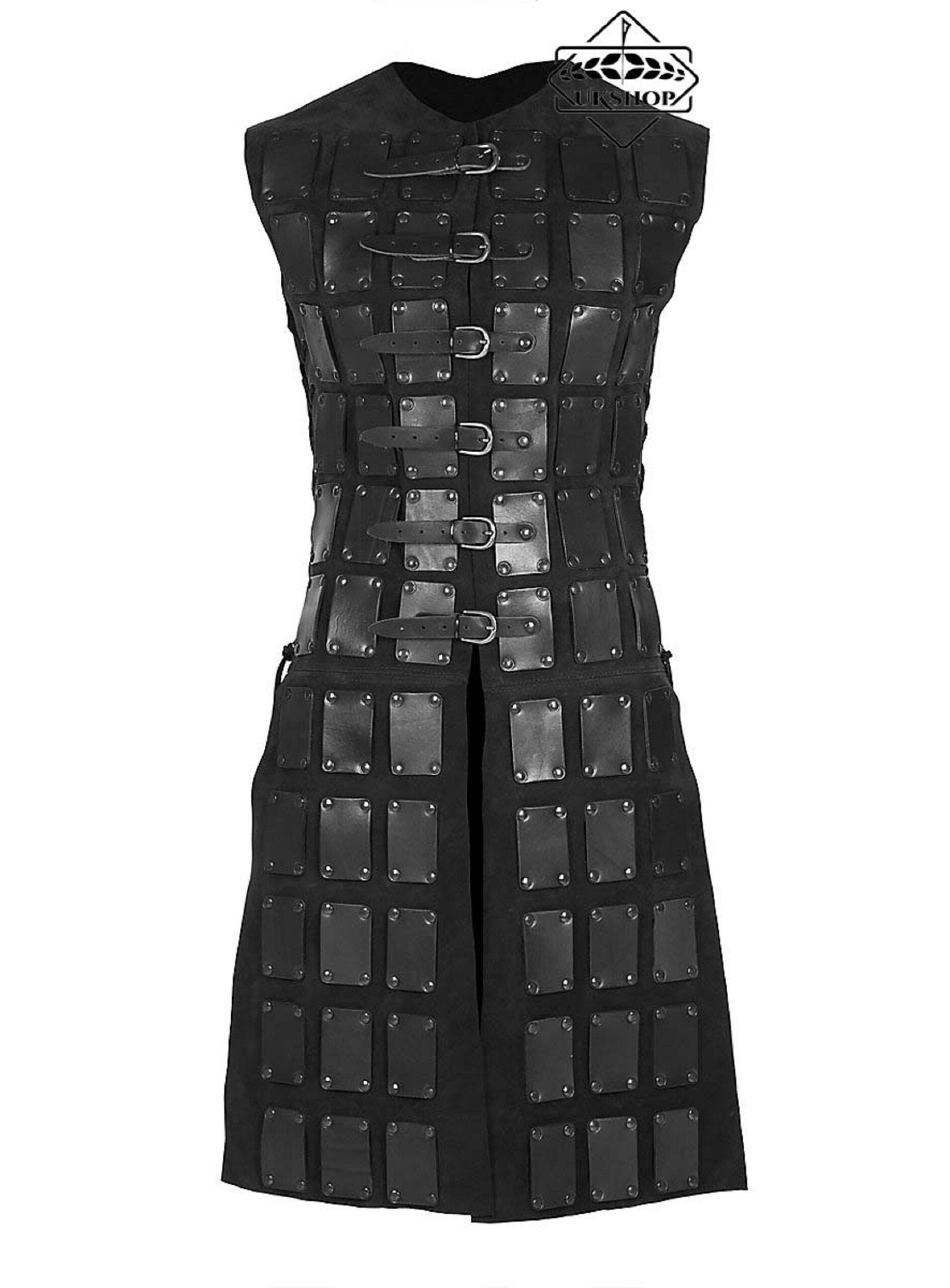 Leather brigandine | Men larp & Sca leather body armor | fantasy warrior ren faire costume, Thanks giving gift