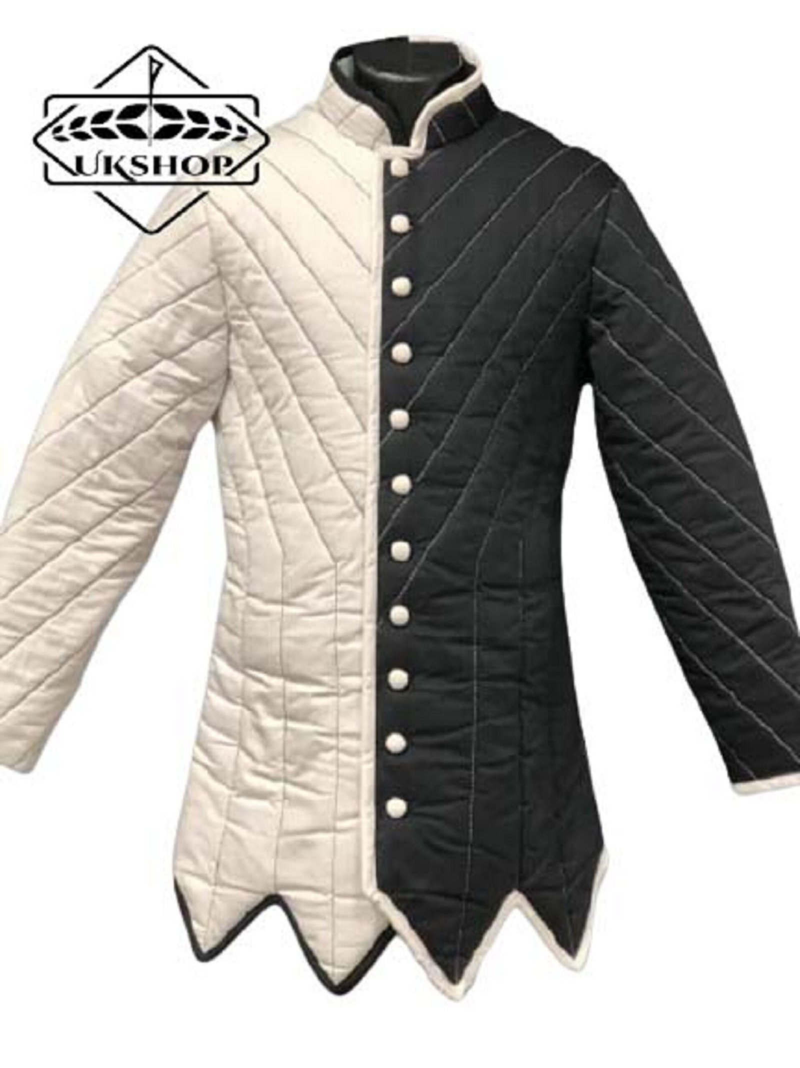 Aketon Gambeson With Long Sleeves, Padded Gambeson with Botton, Thanks giving gift