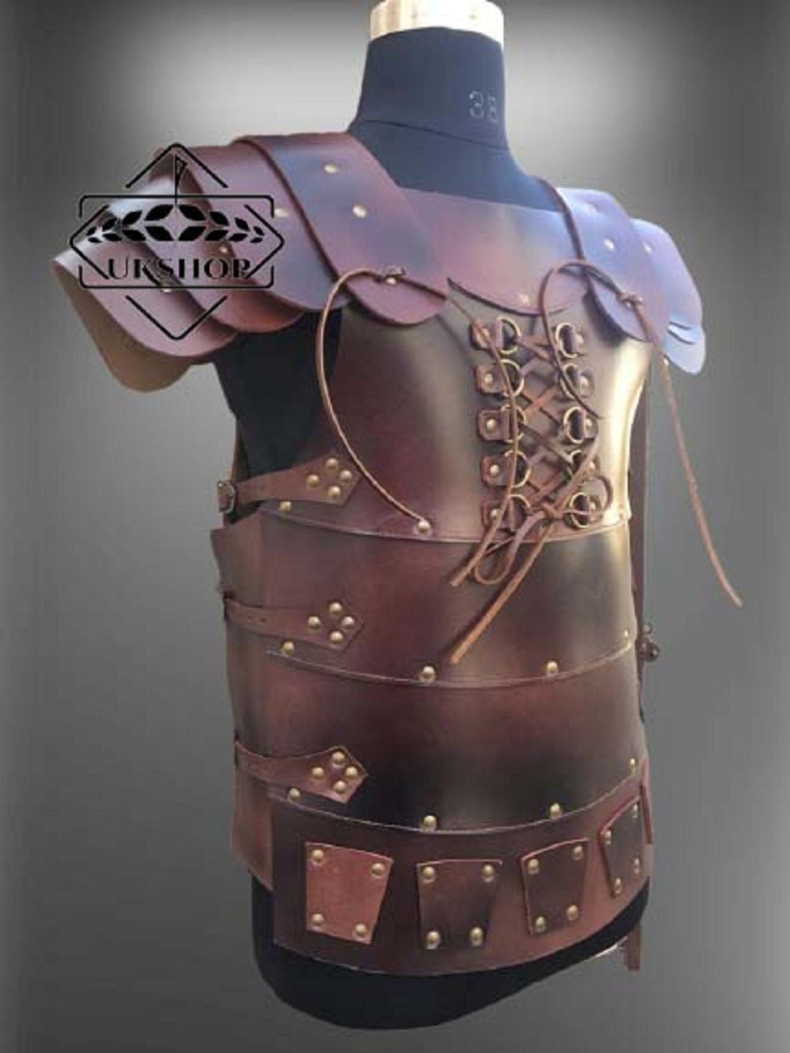 Medieval Leather Body Armor, Leather Armor, Thanks giving gift