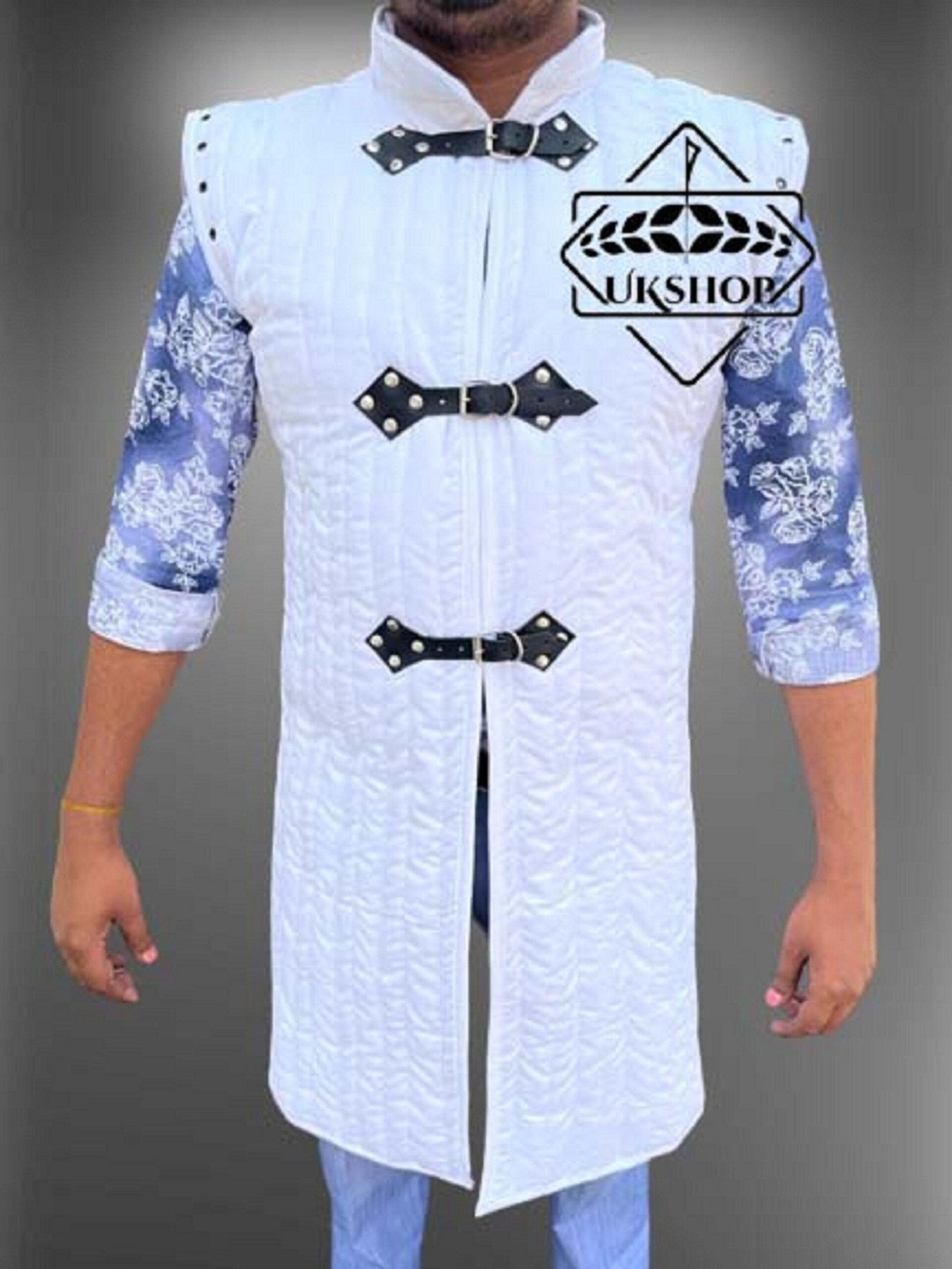 Medieval Sleeveless Gambeson, Padded protective Gambeson, Thanks giving gift
