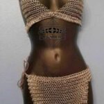 Chainmail Bra with skirt, Thanks giving gift
