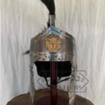 roman helmet silver finish