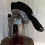roman helmet silver finish