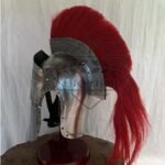 roman helmet silver finish