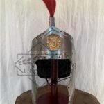 roman helmet silver finish
