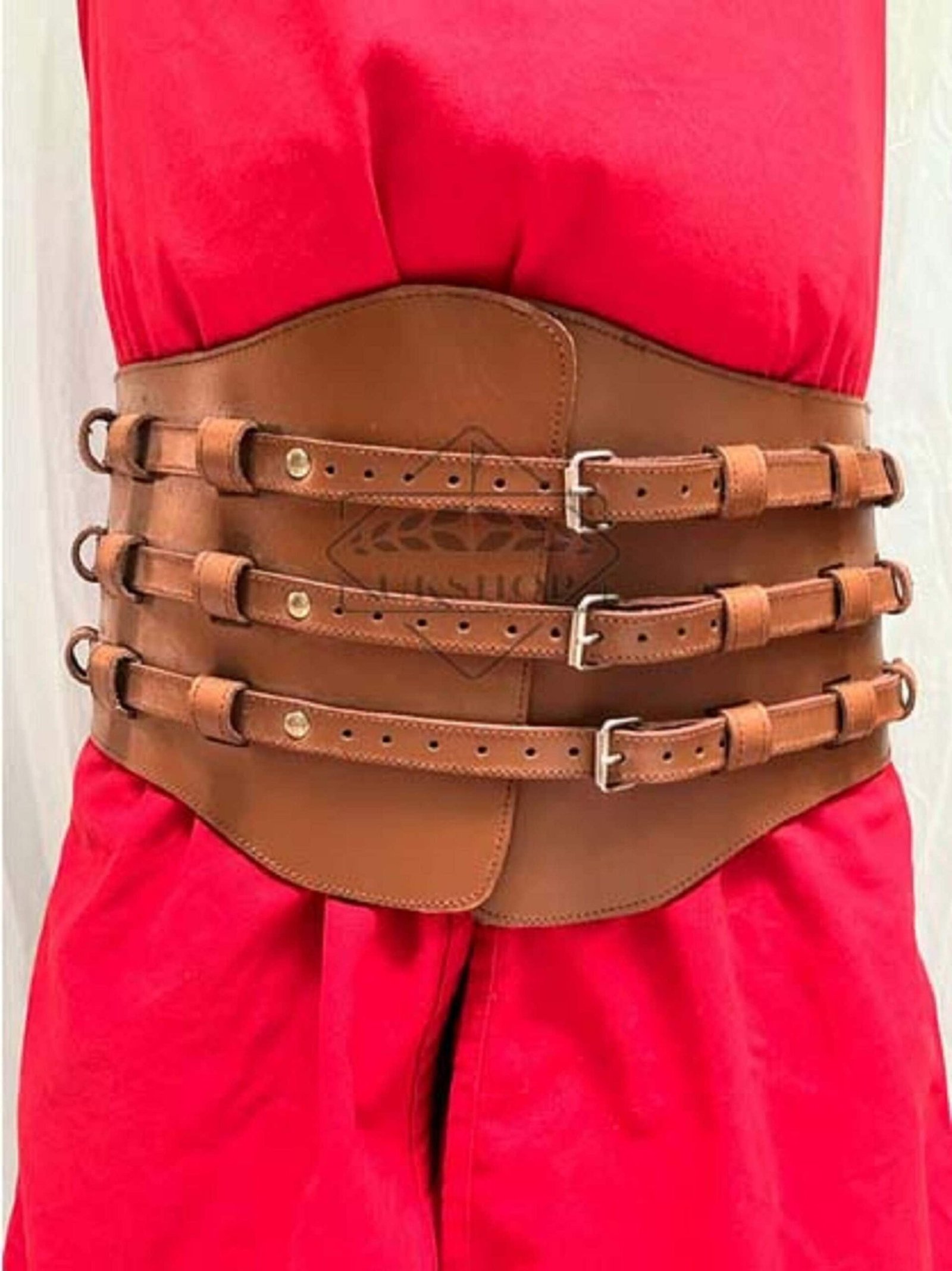 Celtic Corset Belt - Leather Armor for LARP, Thanks giving gift