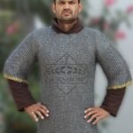 Chainmail shirt, 9mm Flat Riveted With Solid rings
