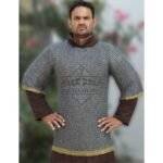 Chainmail shirt, 9mm Flat Riveted With Solid rings
