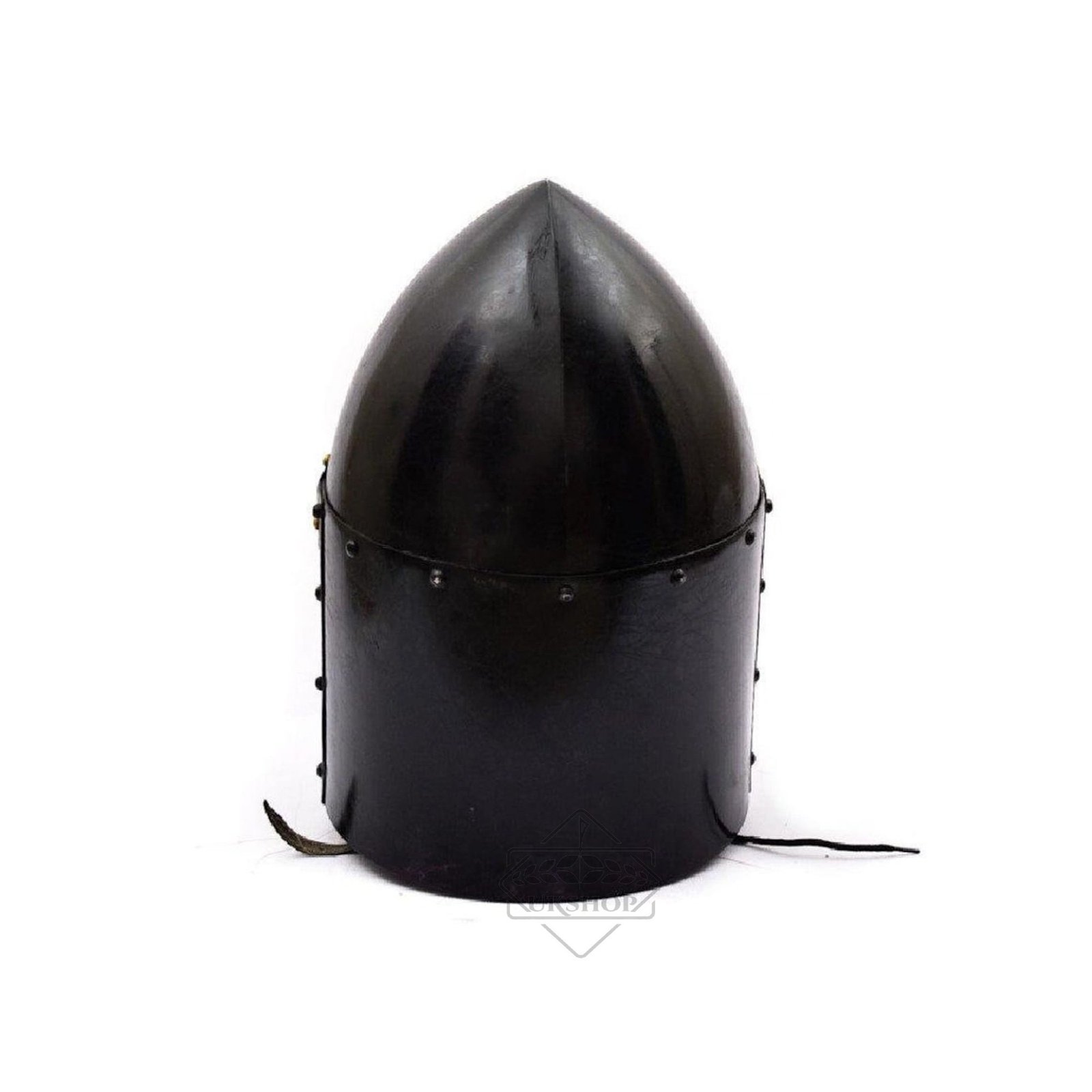 Sugarloaf helmet black mild steel1